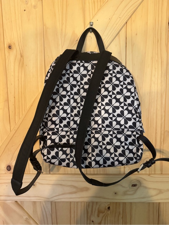 kate spade Black & White Geometric Floral Backpack main image 4